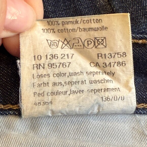 Mavi Jean 136 Molly Flare Y2K Boho Low Rise Button Fly Dark Wash Size 28 - Picture 5 of 16